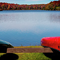 Canoes at Ricketts Glen State Park